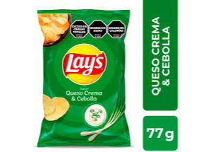 LAYS QUESO CREMA Y CEBOLLA