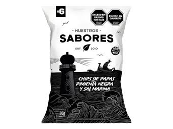 CHIPS PAPAS, PIMIENTA NEGRA Y SAL MARINA