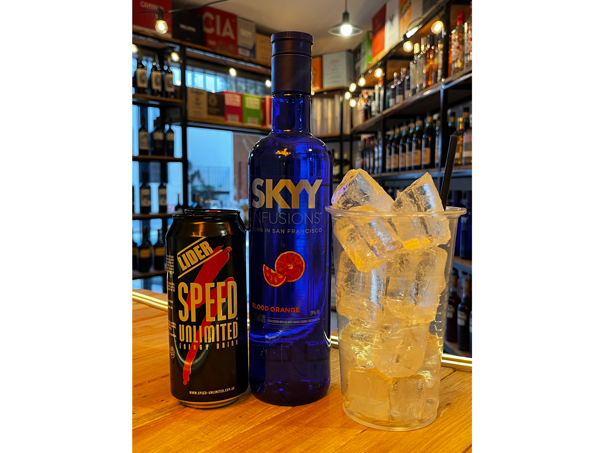 Skyy Sab + 2 Speed XL + Hielo + Vaso