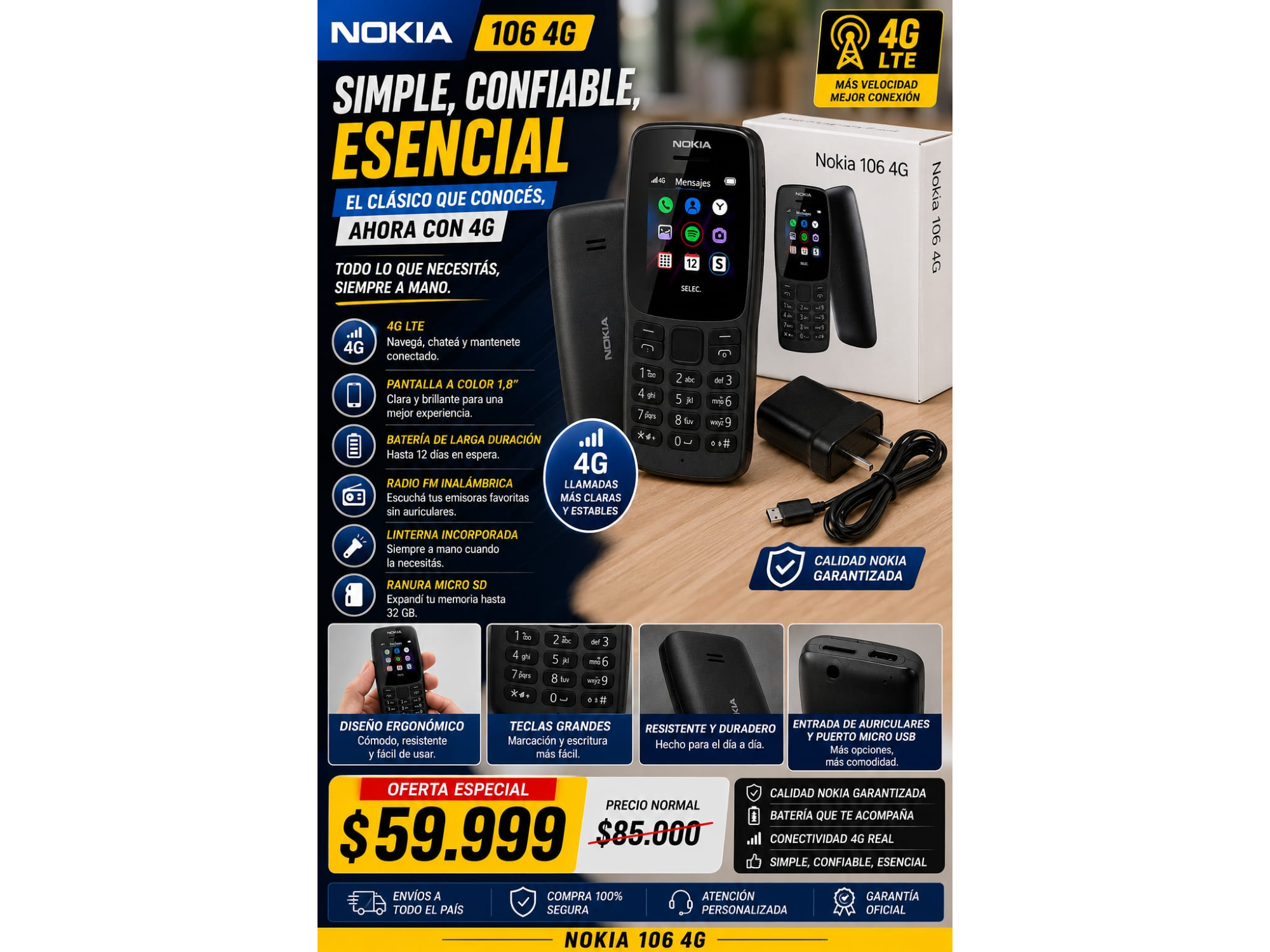 NOKIA 106 4G