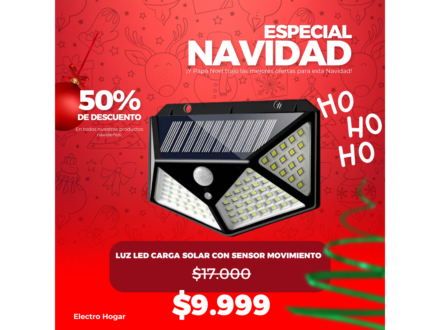 LÁMPARA SOLAR CON SENSOR DE MOVIMIENTO