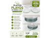 PLATOS PLAYOS DE VIDRIO DURAX X24 UNIDADES
