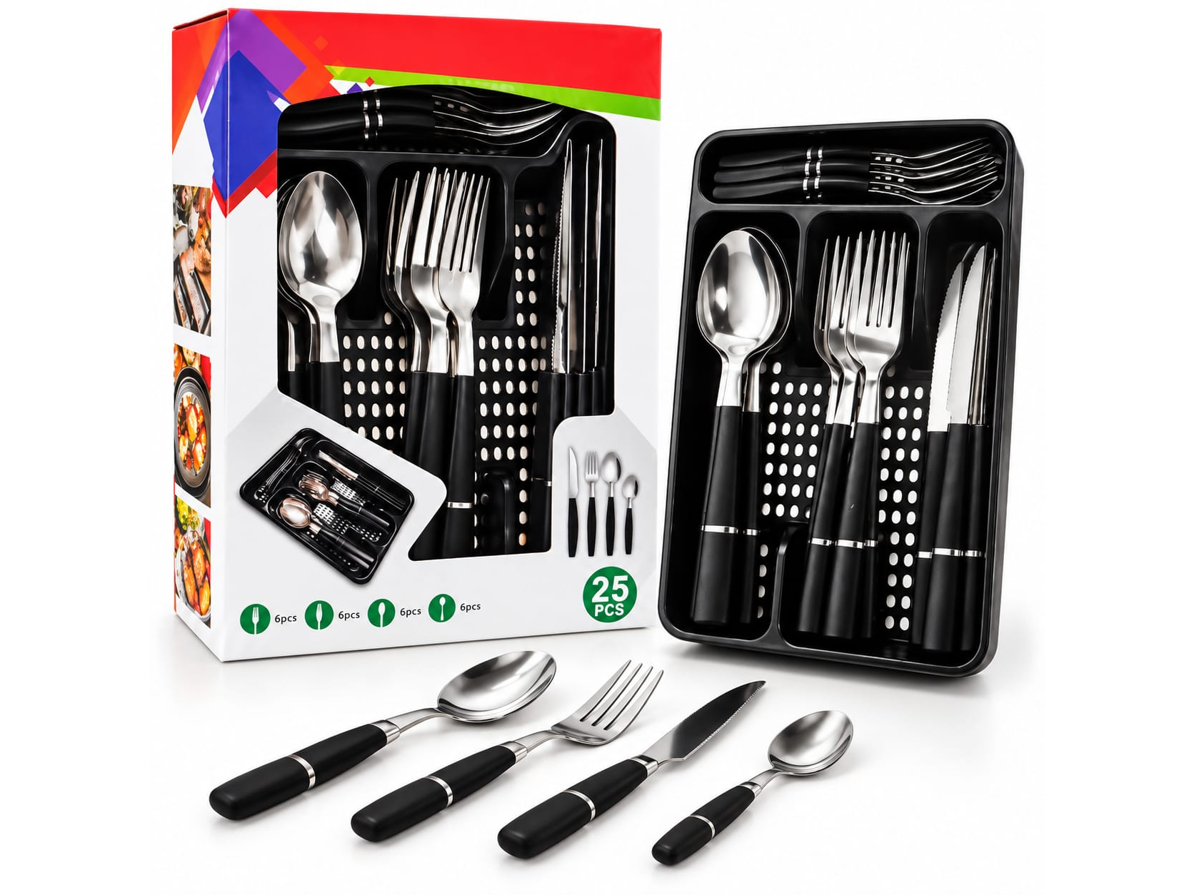 SET DE CUBIERTOS PREMIUM 25 PIEZAS