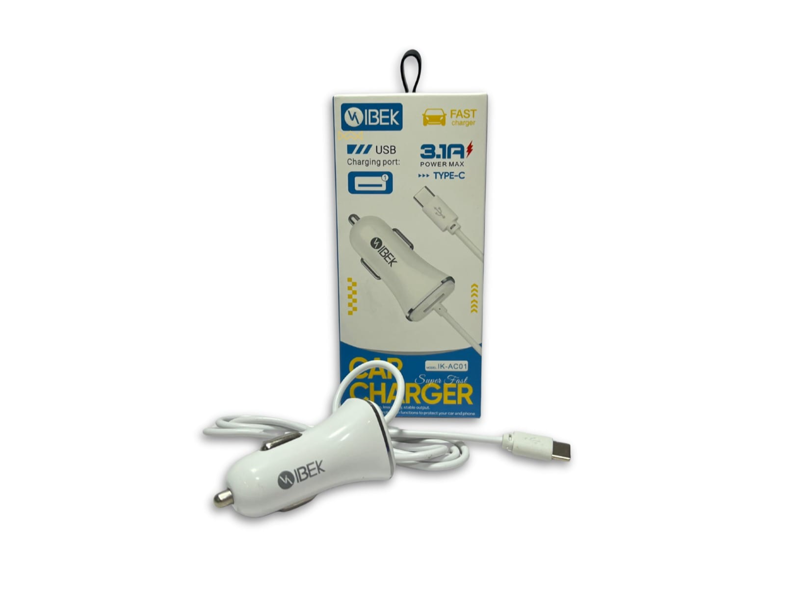 CARGADOR DE AUTO USB + C