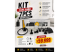 KIT PARA BAÑO 7PCS MATE NEGRO