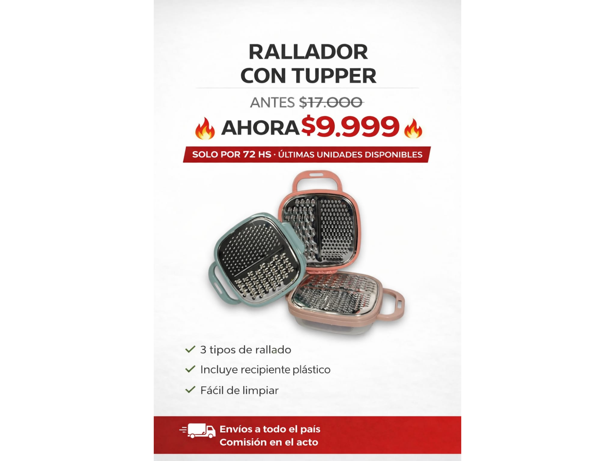 RALLADOR CON TUPPER