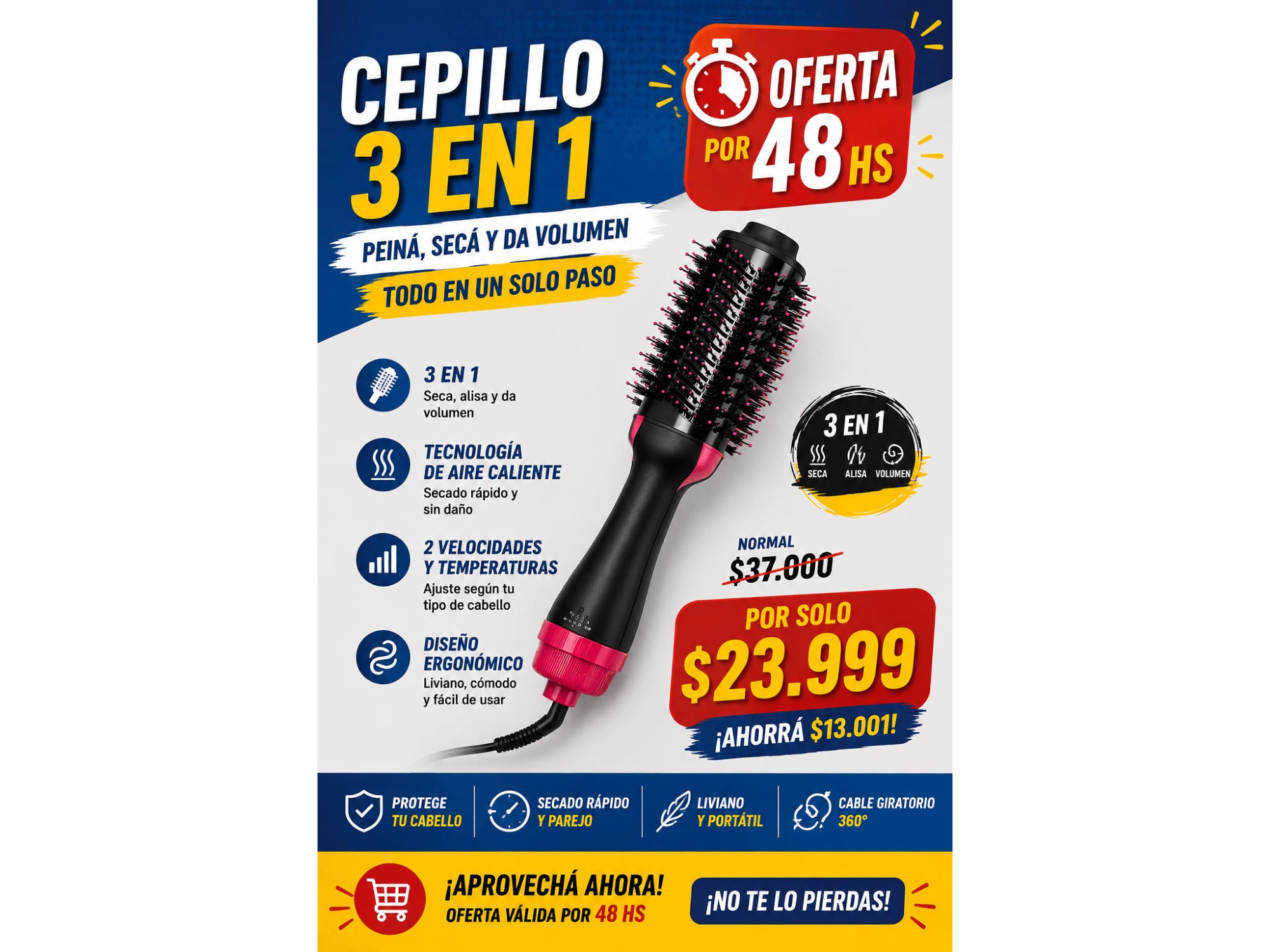 CEPILLO 3 EN 1