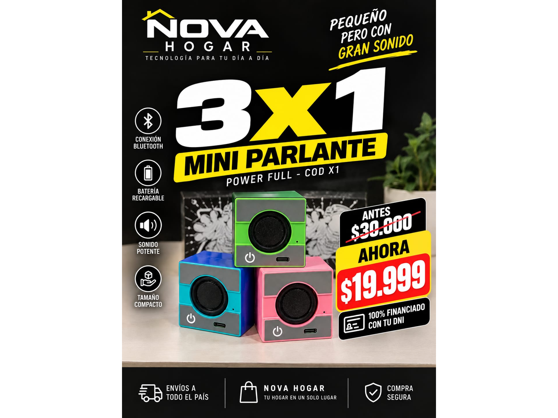 3X1 MINI PARLANTE