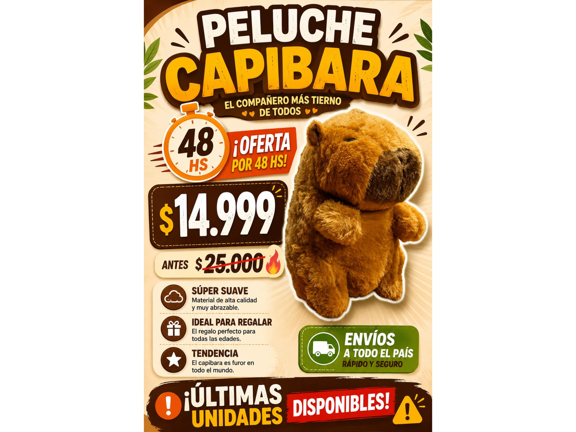 PELUCHE CAPIBARA