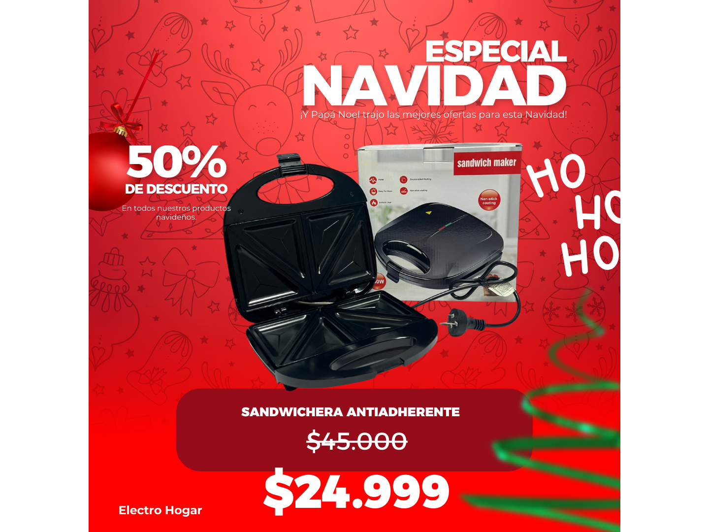 SANDWICHERA ANTIADHERENTE