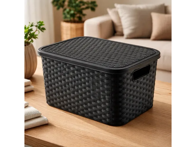 CANASTO ORGANIZADOR CON TAPA 2,5L