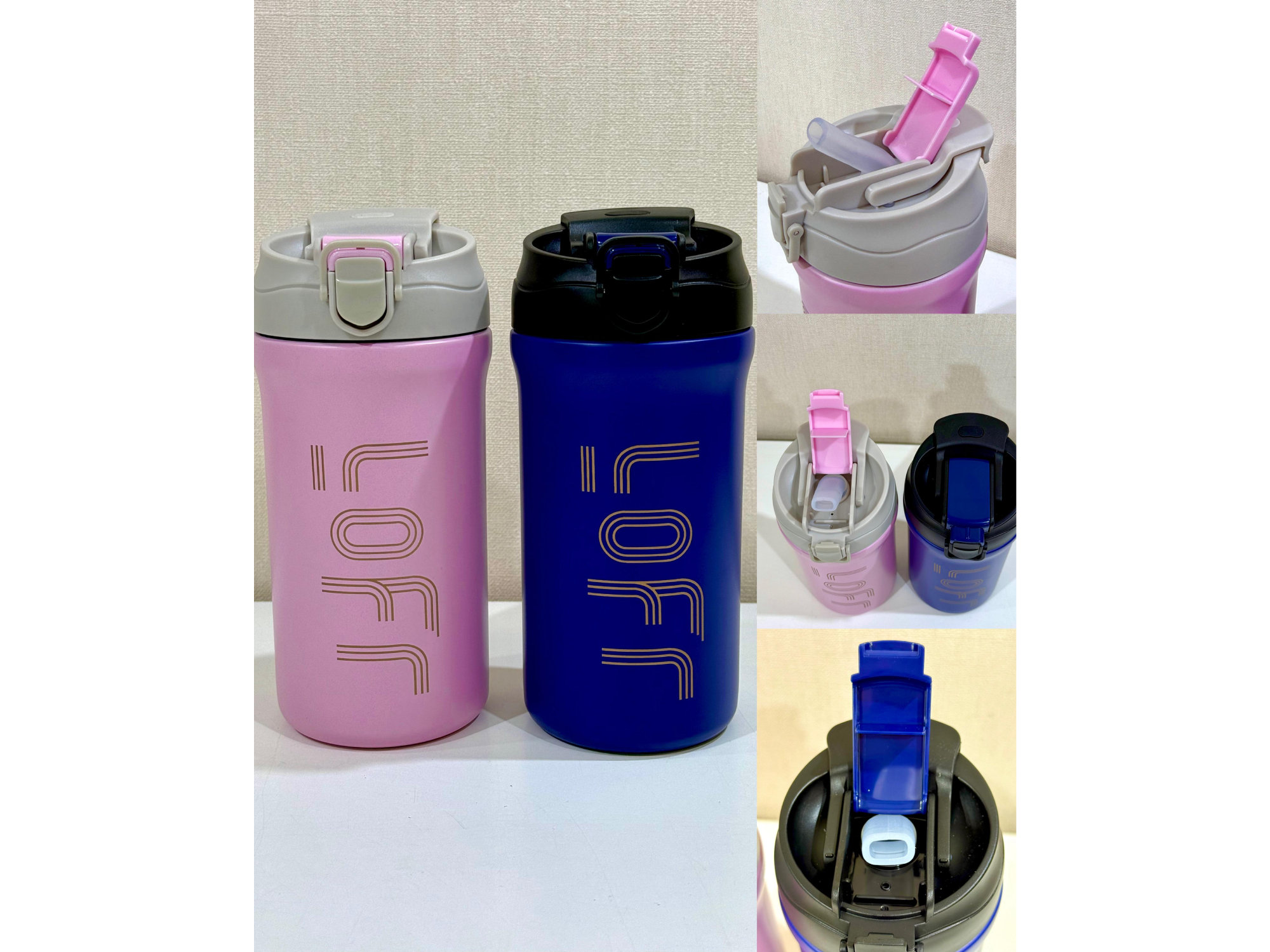 VASO TERMICO CON TAPA Y PICO REBATIBLE de Nova Hogar