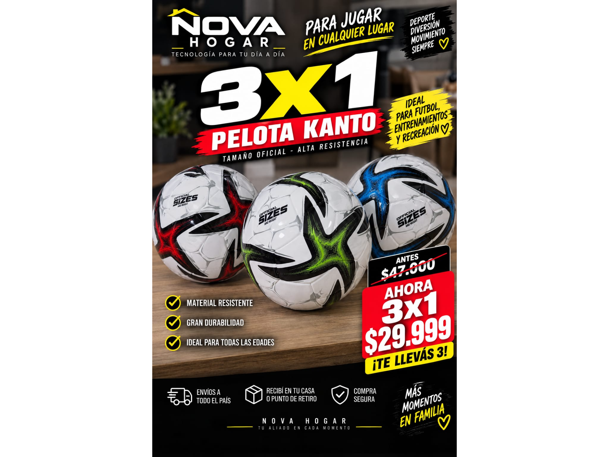 3x1 PELOTA KANTO