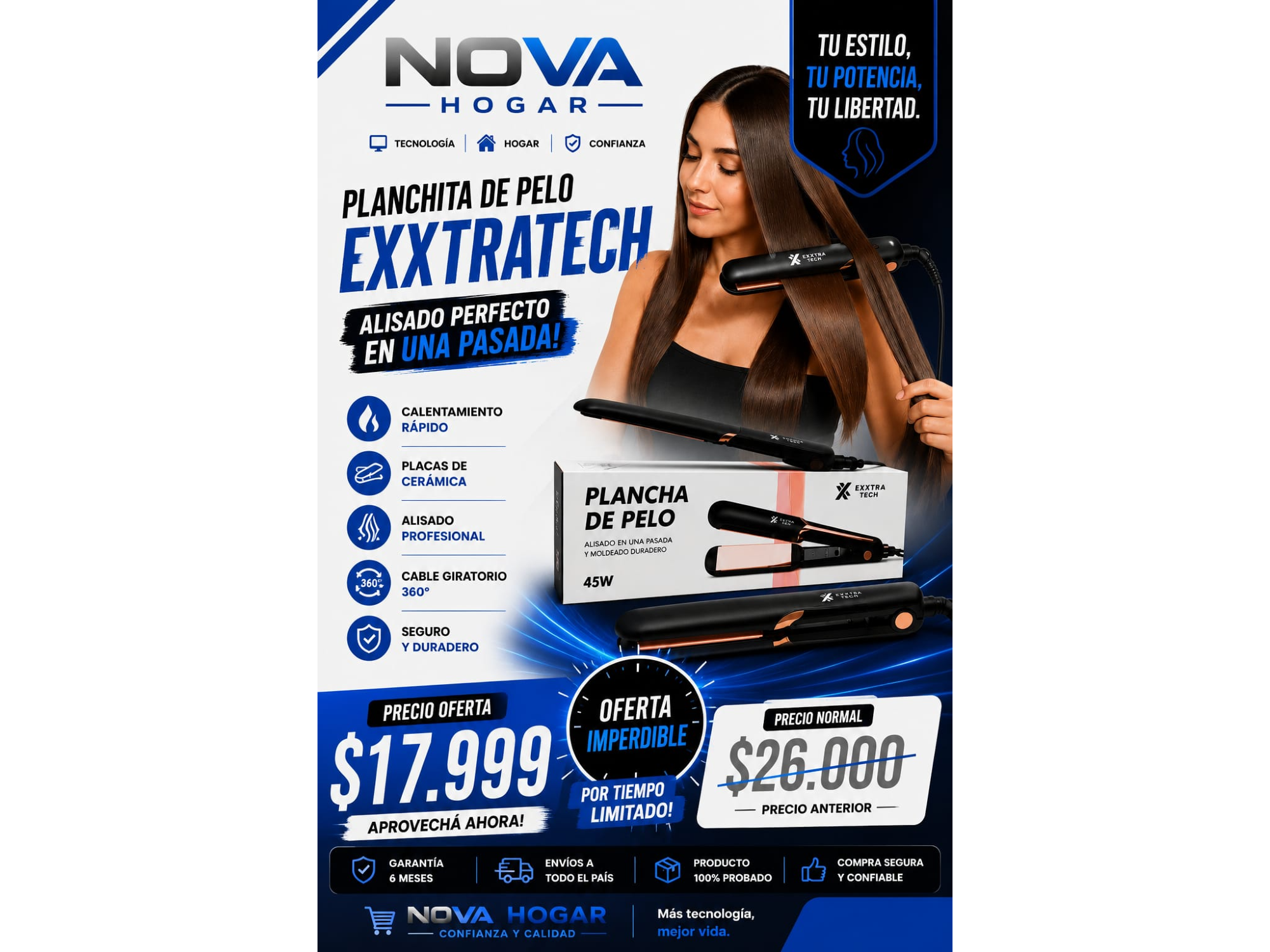 PLANCHITA DE PELO EXXTRATECH