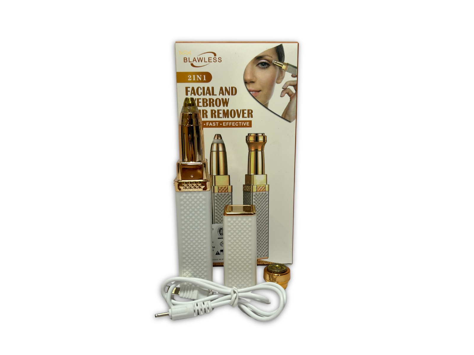 MINI DEPILADORA FACIAL 2 EN 1