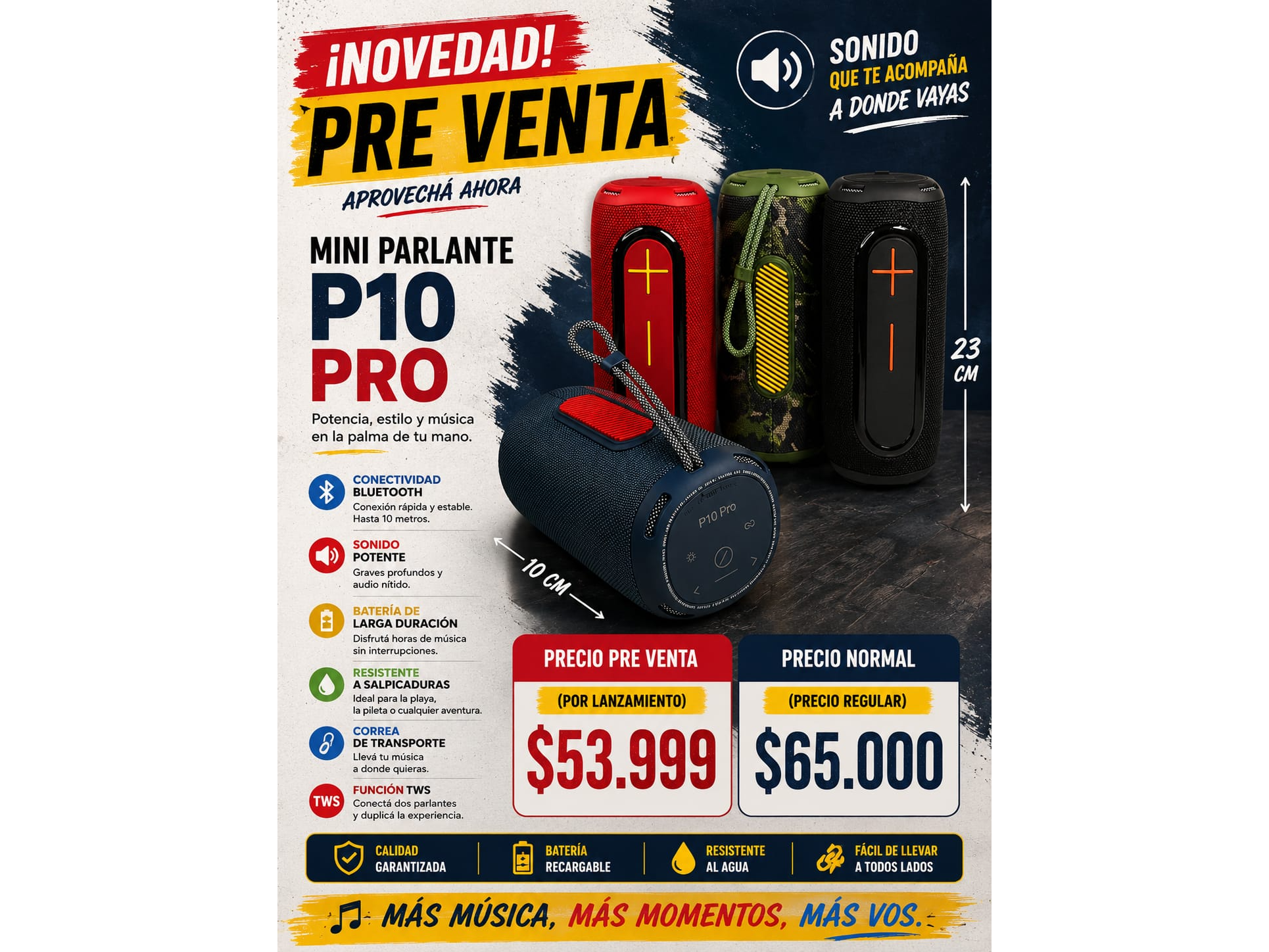 MINI PARLANTE P10 PRO