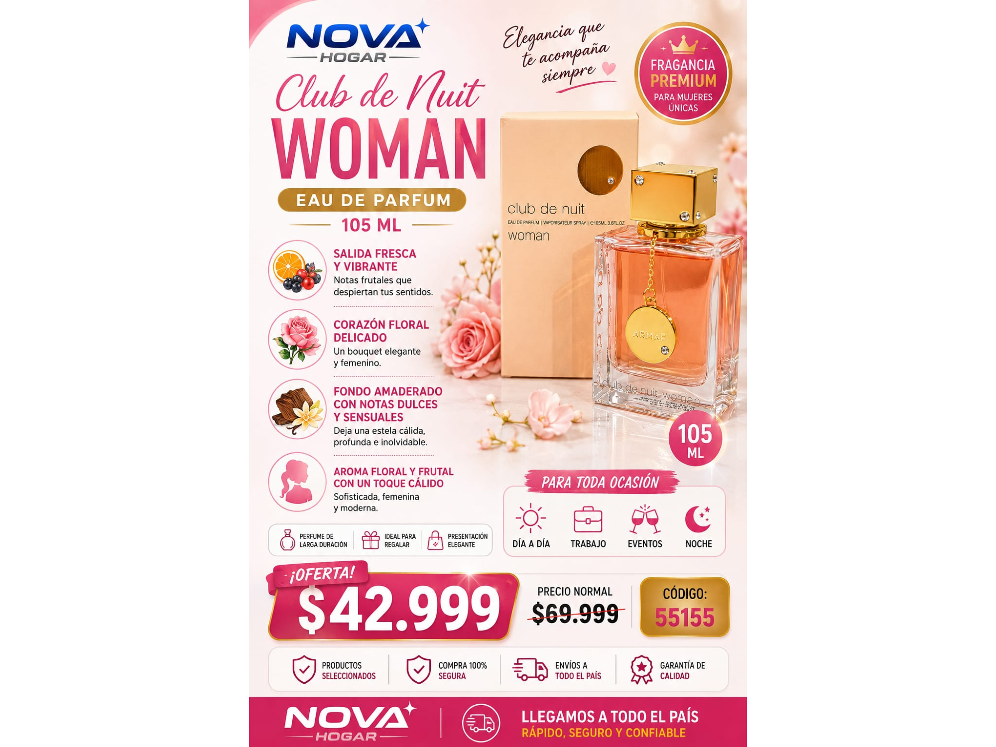 CLUB DE NUIT WOMAN EAU DE PARFUM 100ML (:55155)