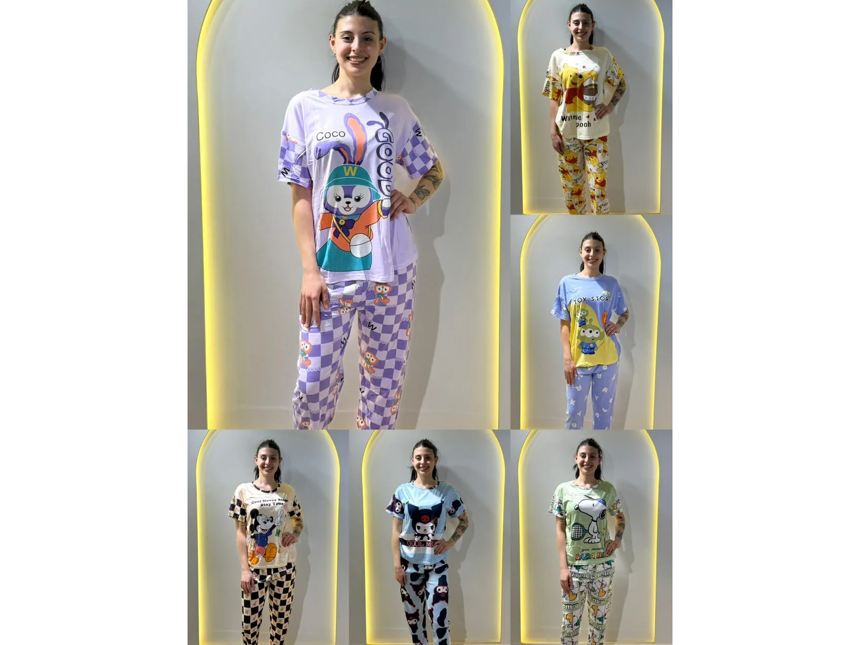 PIJAMA DE PERSONAJE 2 PCS MODELO S2911