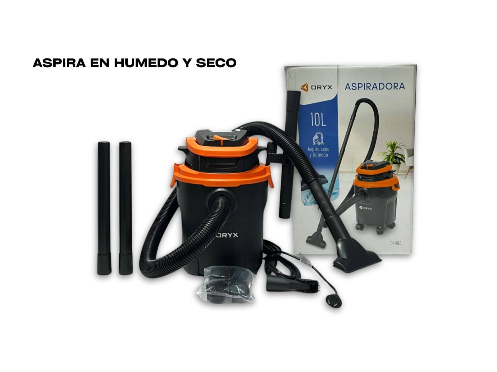 ASPIRADORA EN HUMEDO Y SECO 10L
