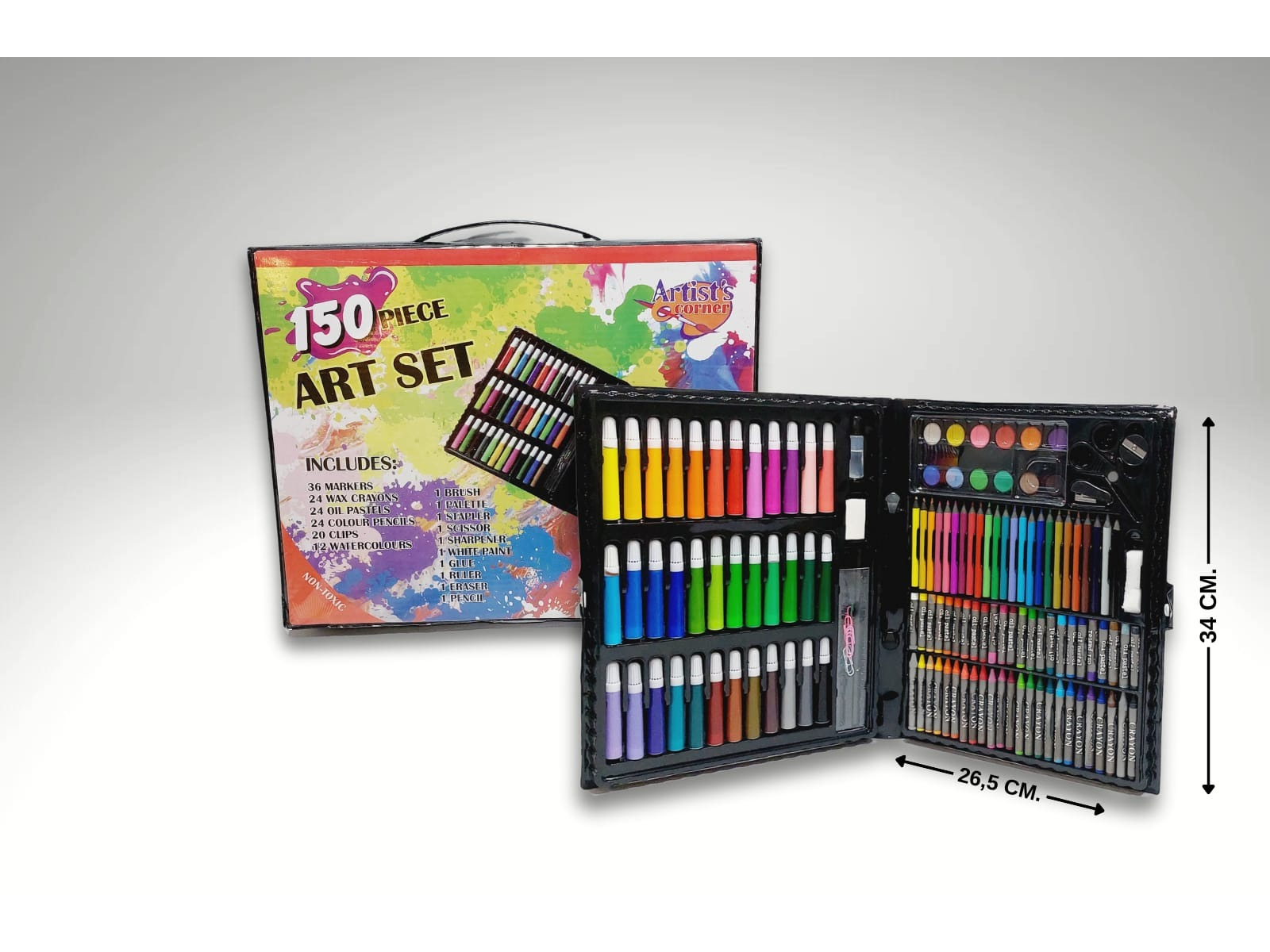 SET VALIJA ARTÍSTICA 150 PIEZAS