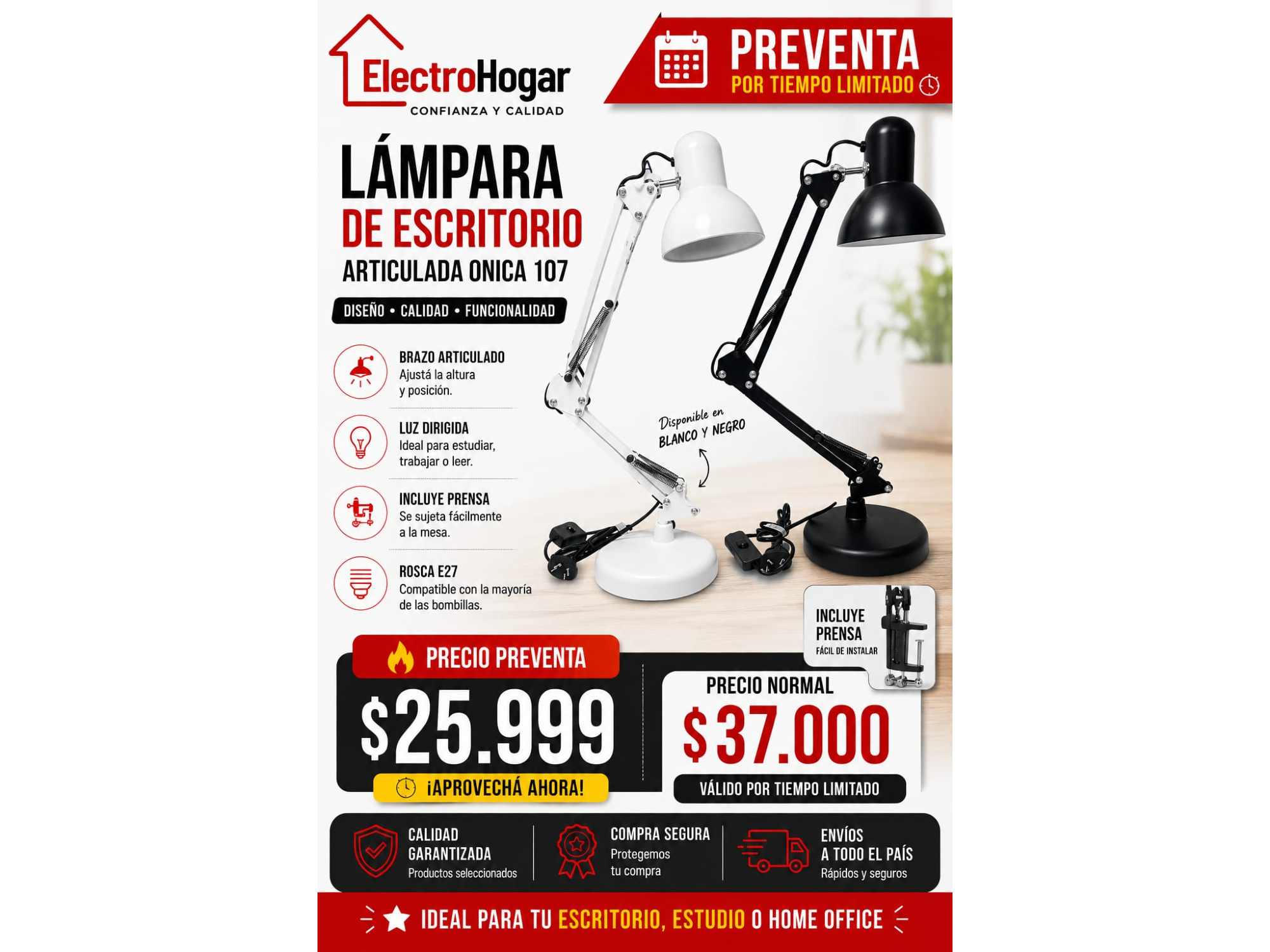 LAMPARA DE ESCRITORIO