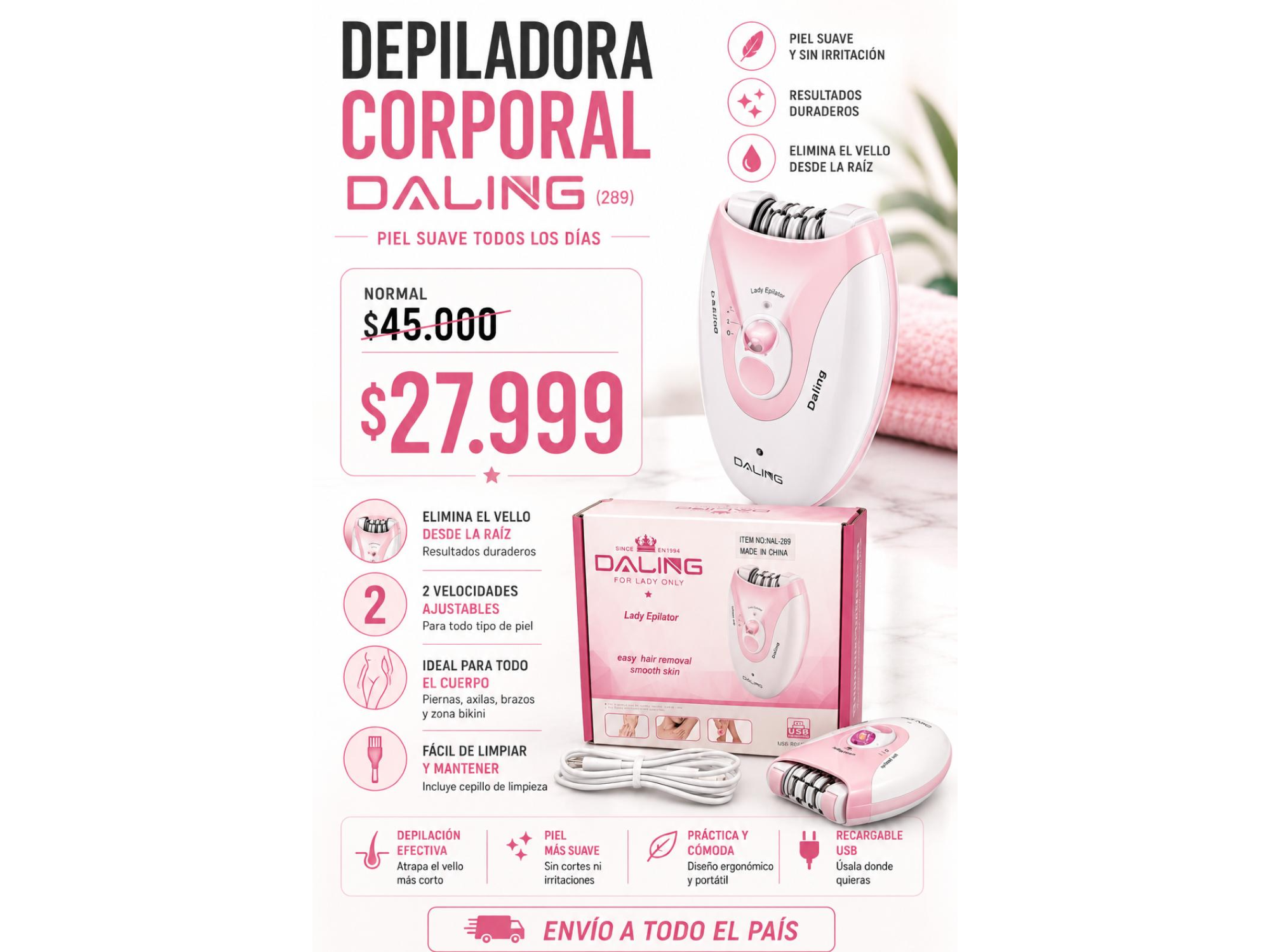 DEPILADORA CORPORAL DALING(289)