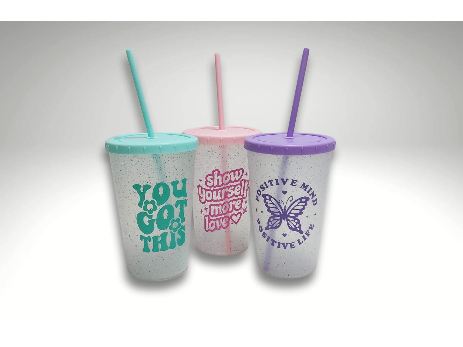 VASO C / BRILLITOS Y SORBETE