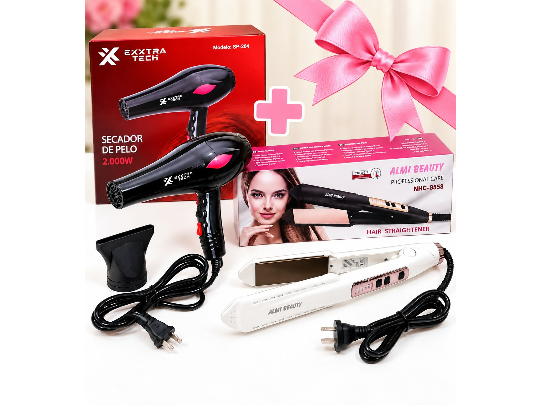 COMBO MAMA GLAM SECADOR DE PELO+PLANCHITA (COD:COMBO-MAMA) de Nova Hogar