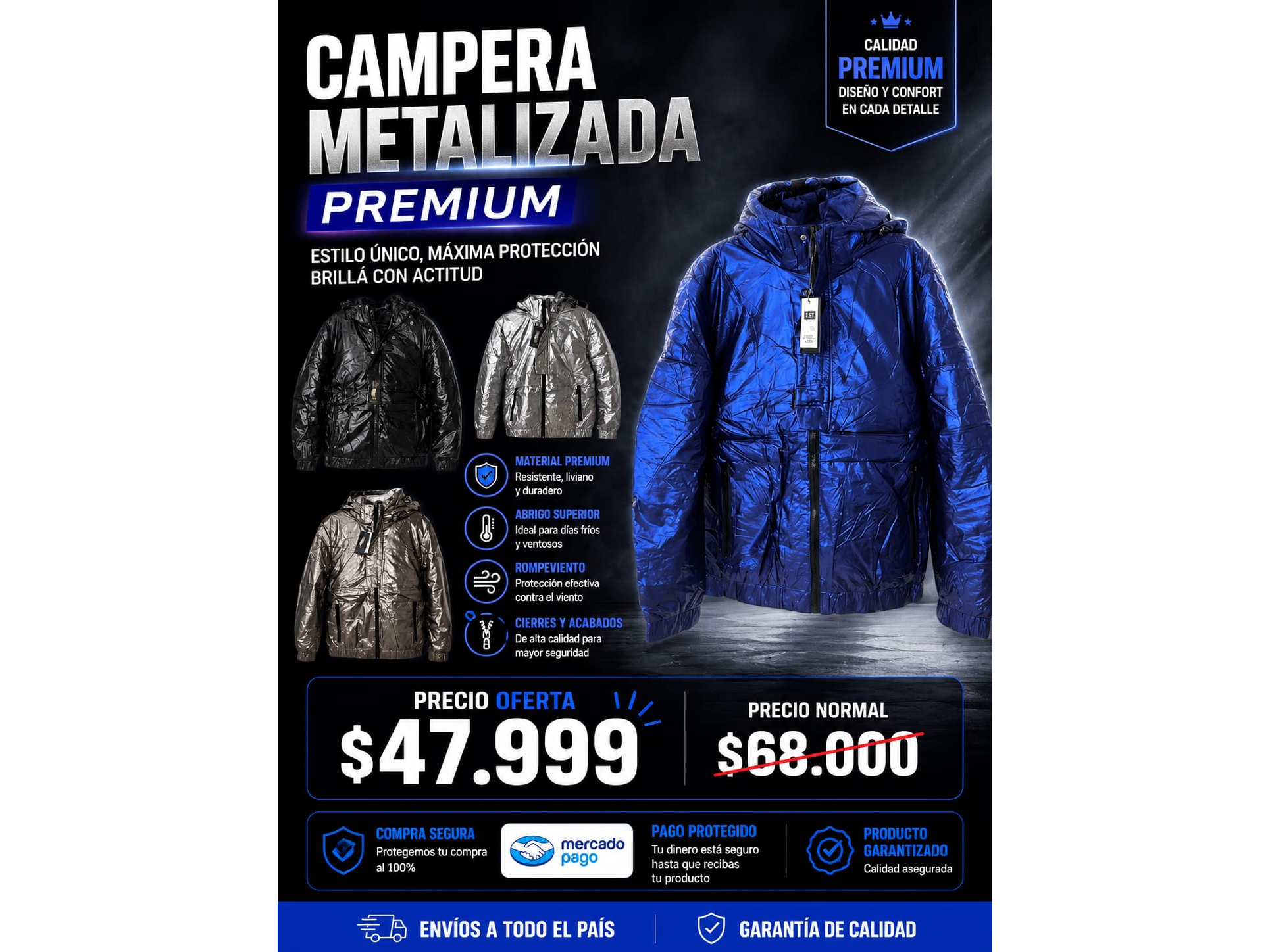 CAMPERAS METALUZADA PREMIUM