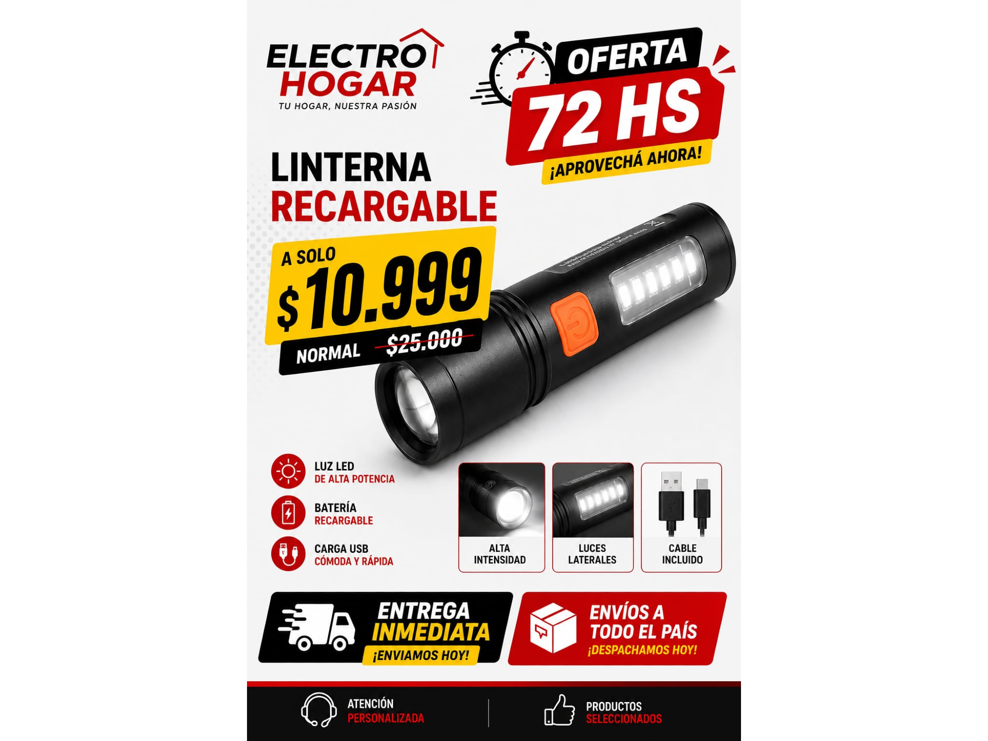 LINTERNA RECARGABLE