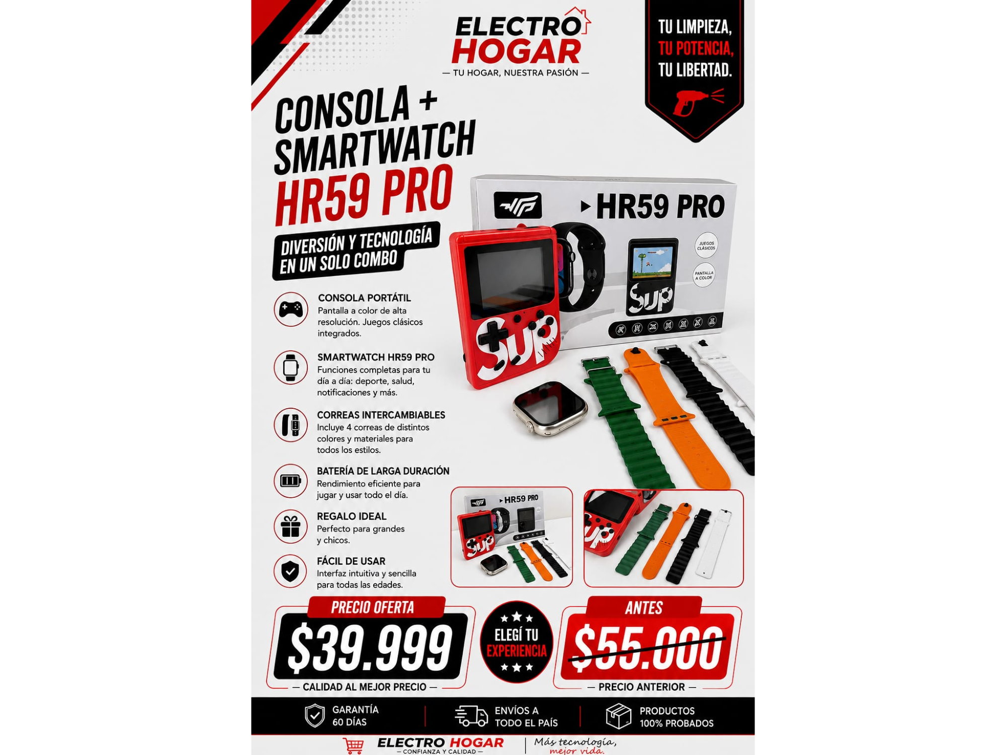 CONSOLA +SMARTWATCH HR59 PRO