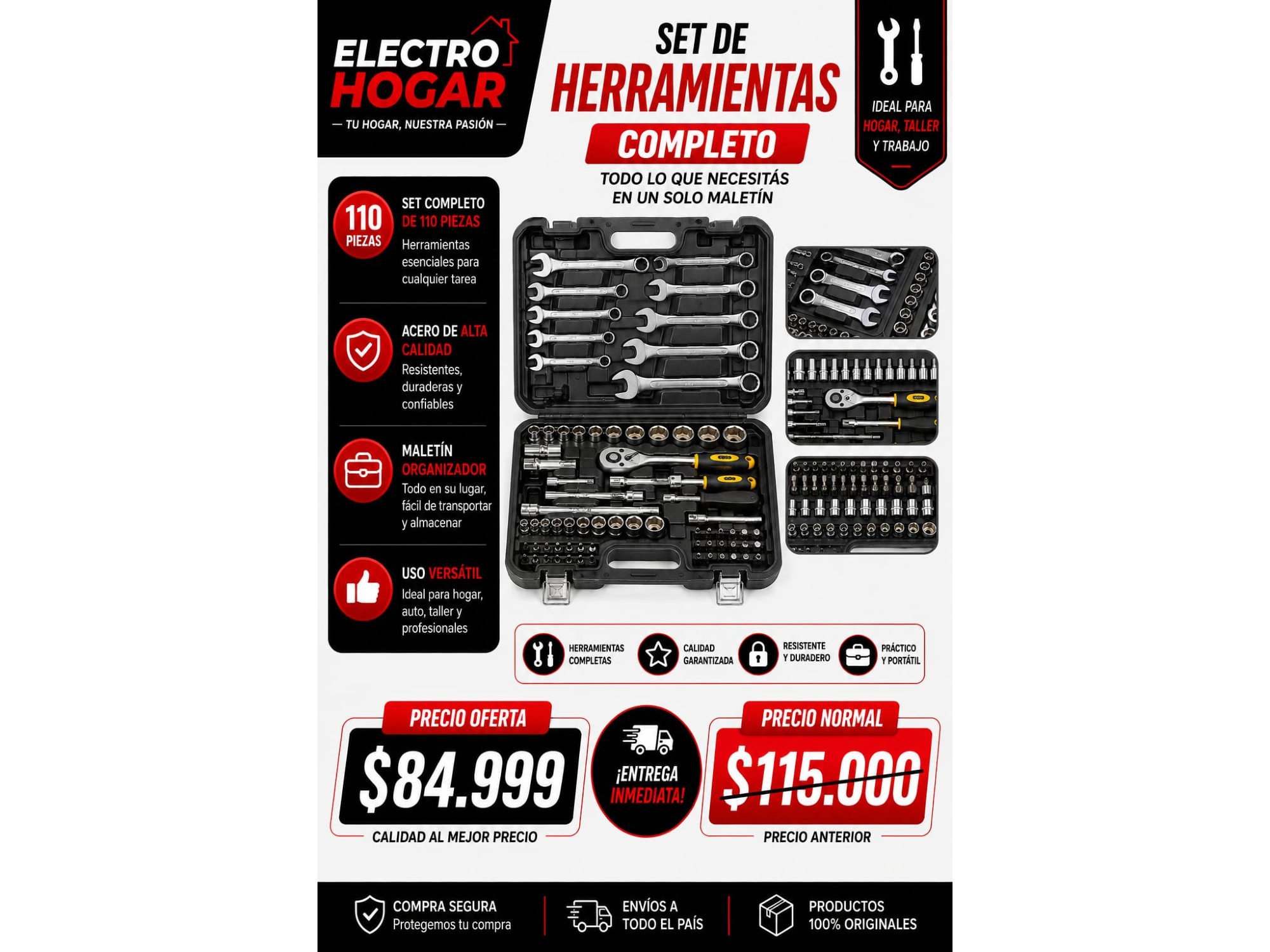 SET DE HERRAMIENTAS COMPLETO