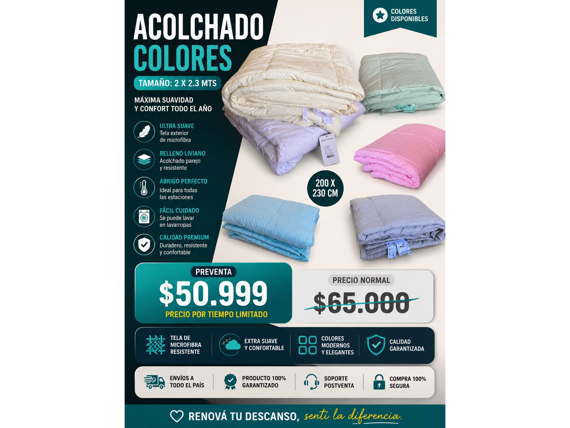 ACOLCHADO COLORES