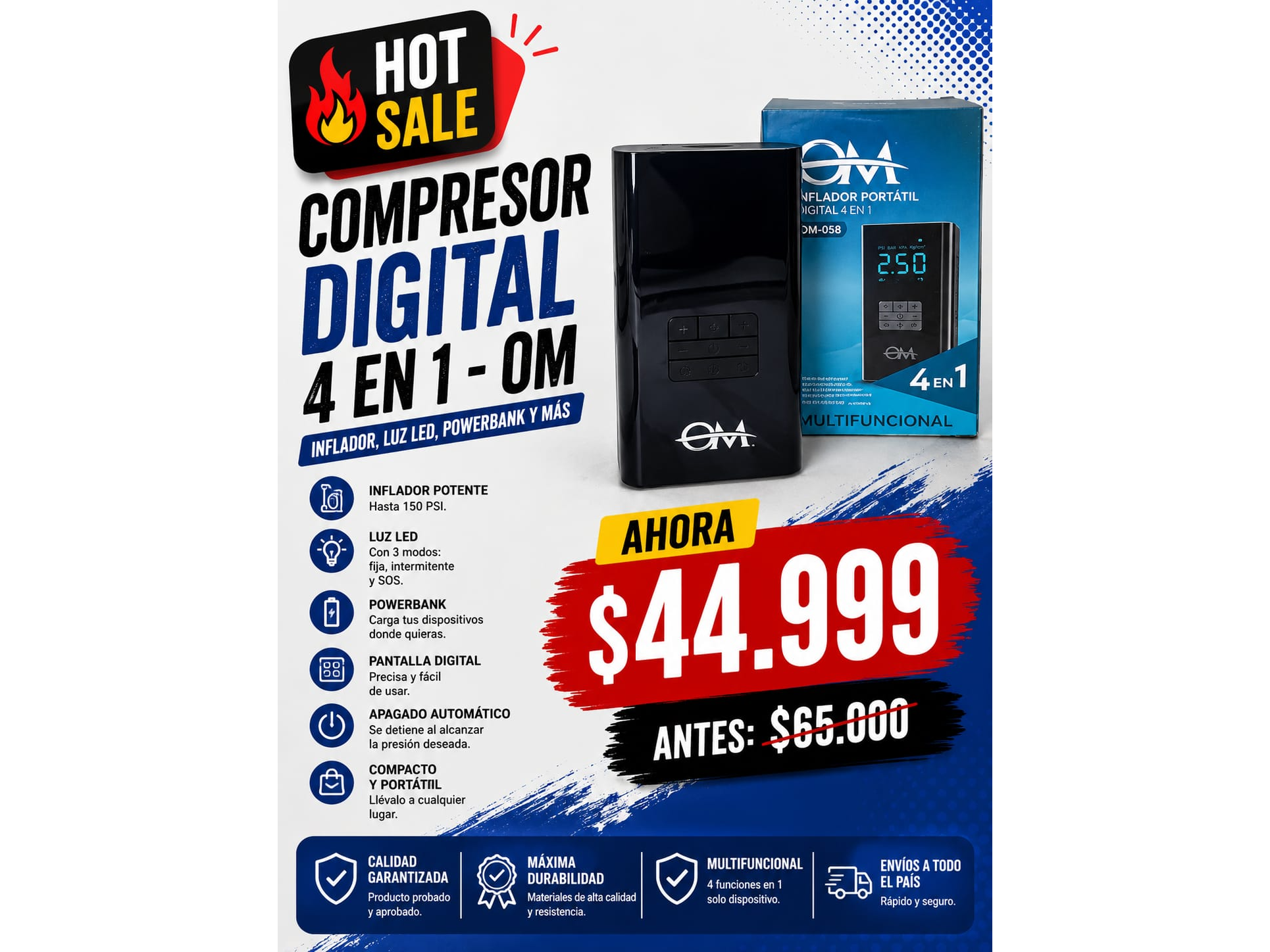 COMPRESOR DIGITAL 4 EN 1 OM