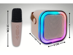 PARLANTE CON MICRÓFONO LUCES CAMBIA VOCES