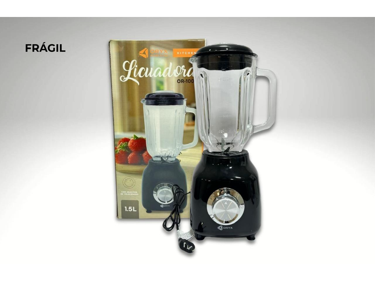 LICUADORA DE VIDRIO 1.5L ORYX