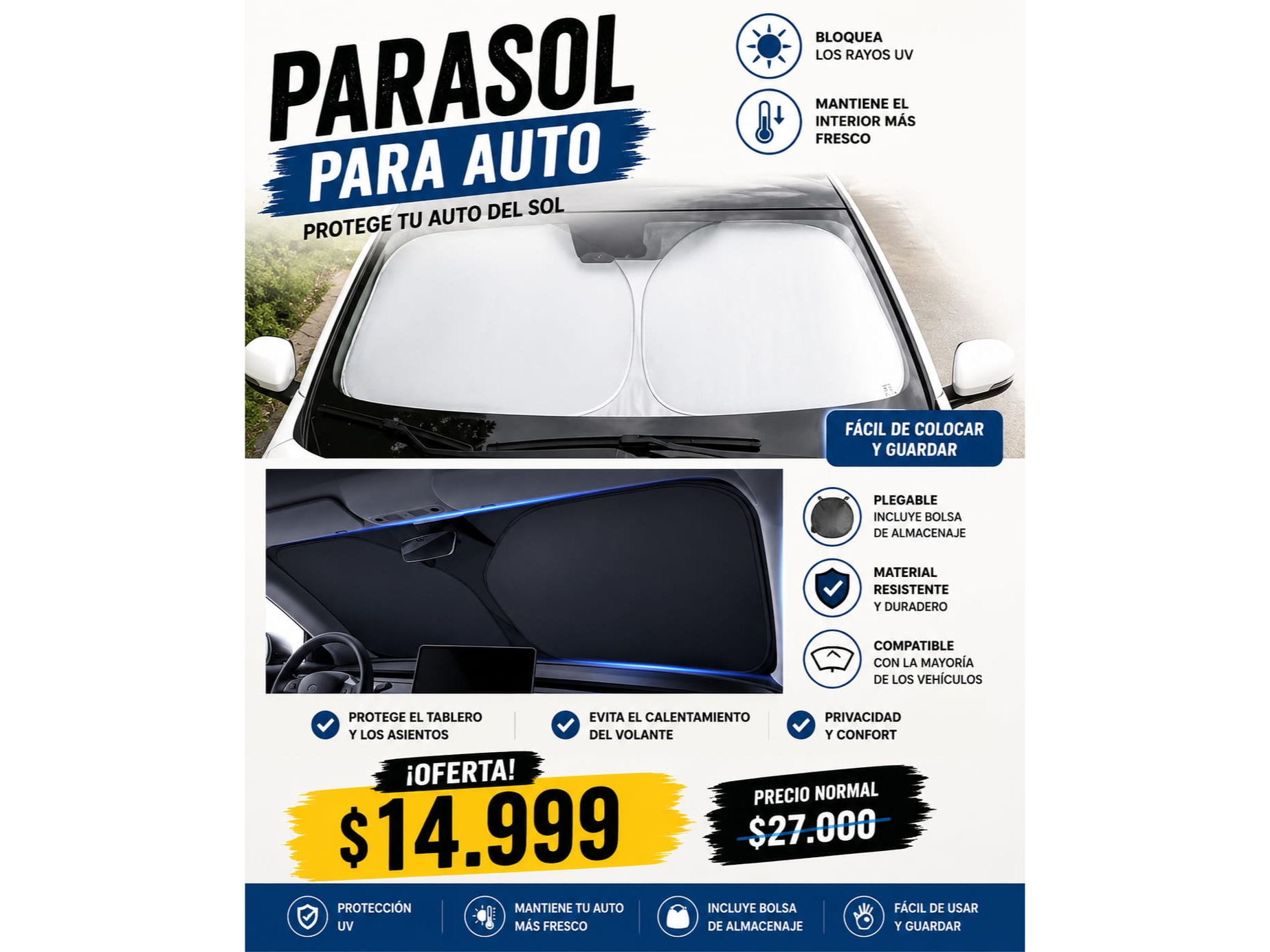 PARASOL PARA AUTO
