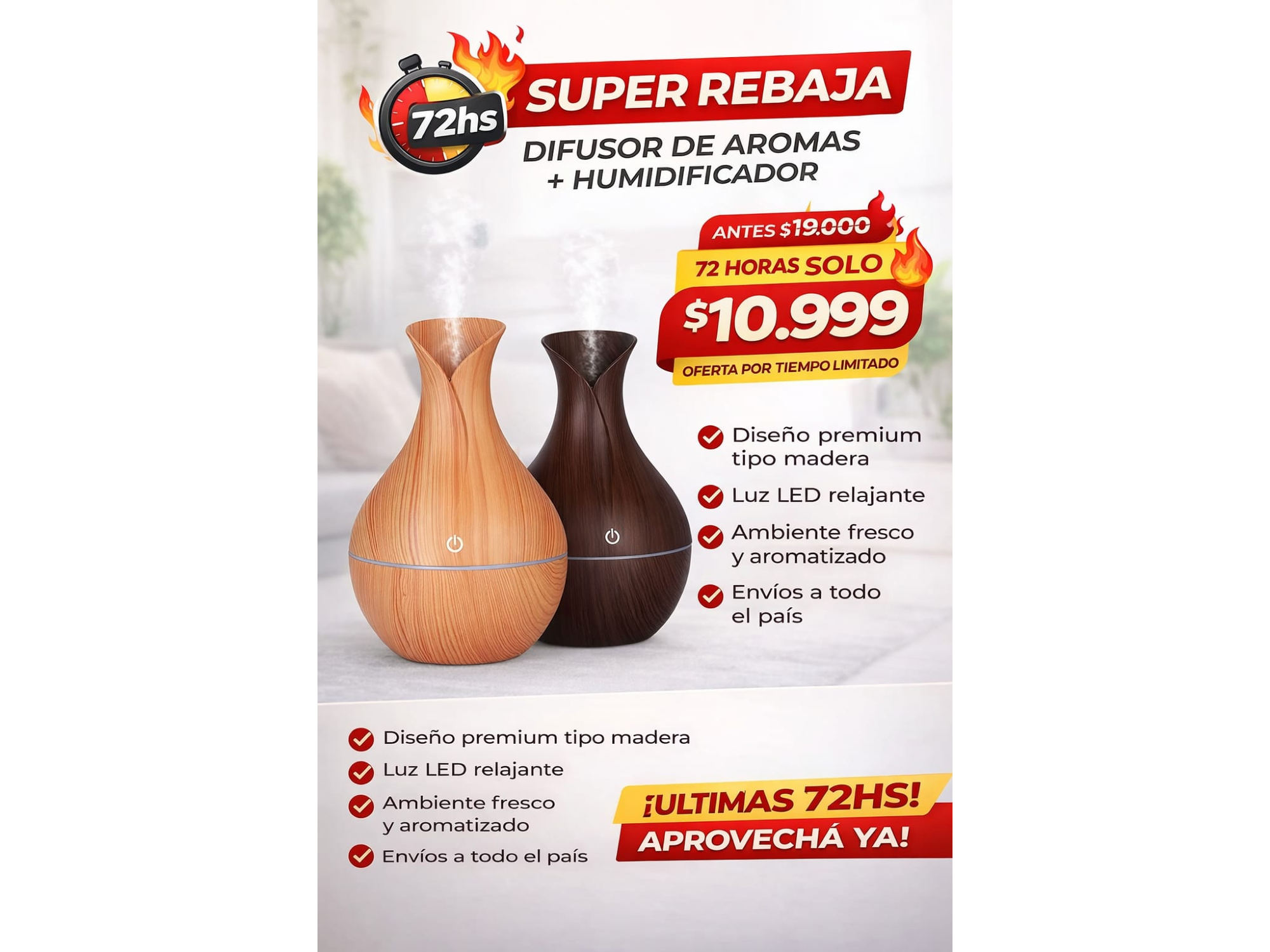 DIFUSOR DE AROMAS x1