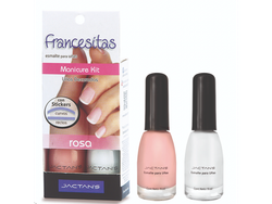 306 - KIT DE ESMALTE FRANCESITA ROSA