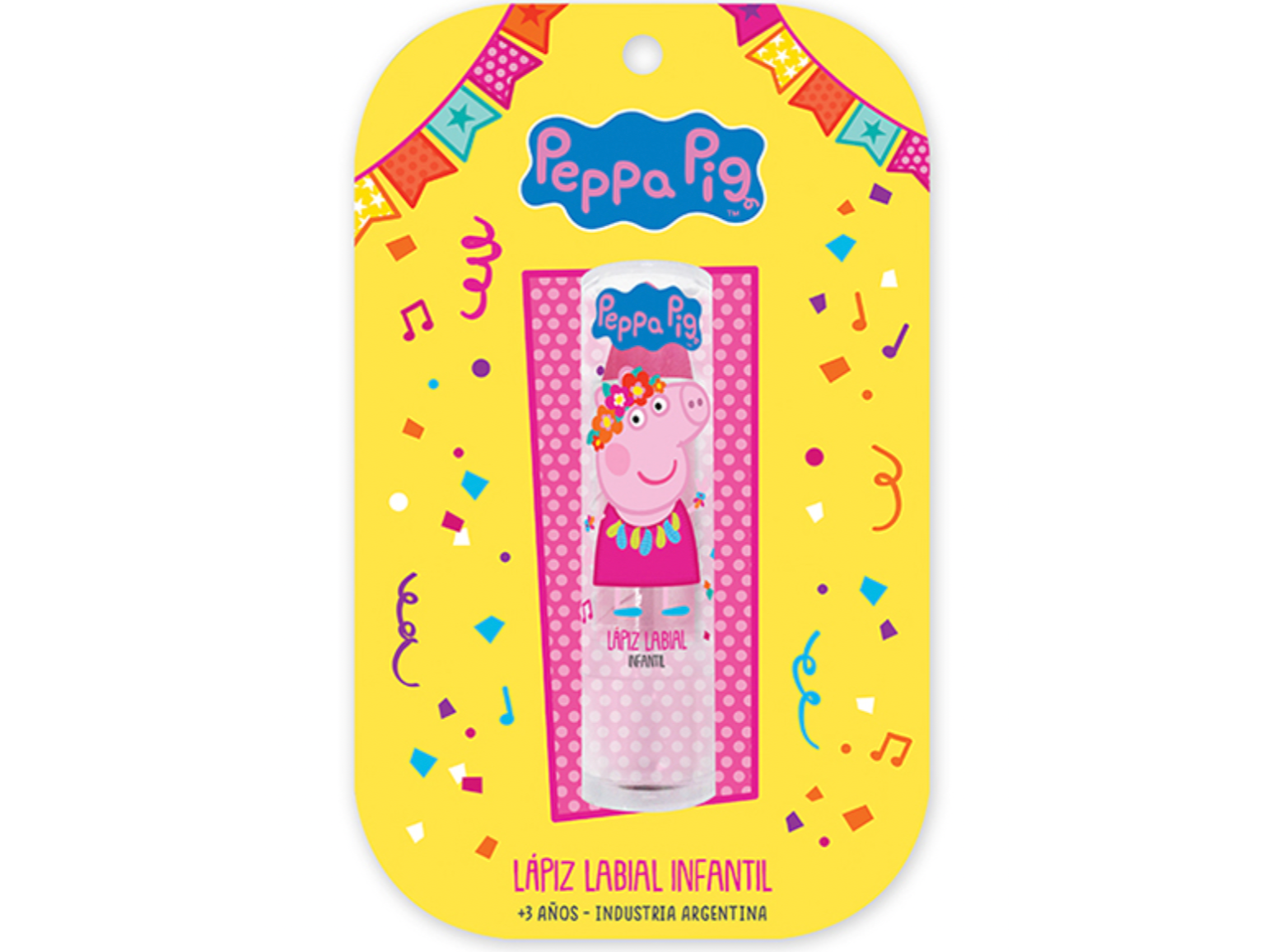 41762 - Lápiz labial infantil en blister Peppa Pig