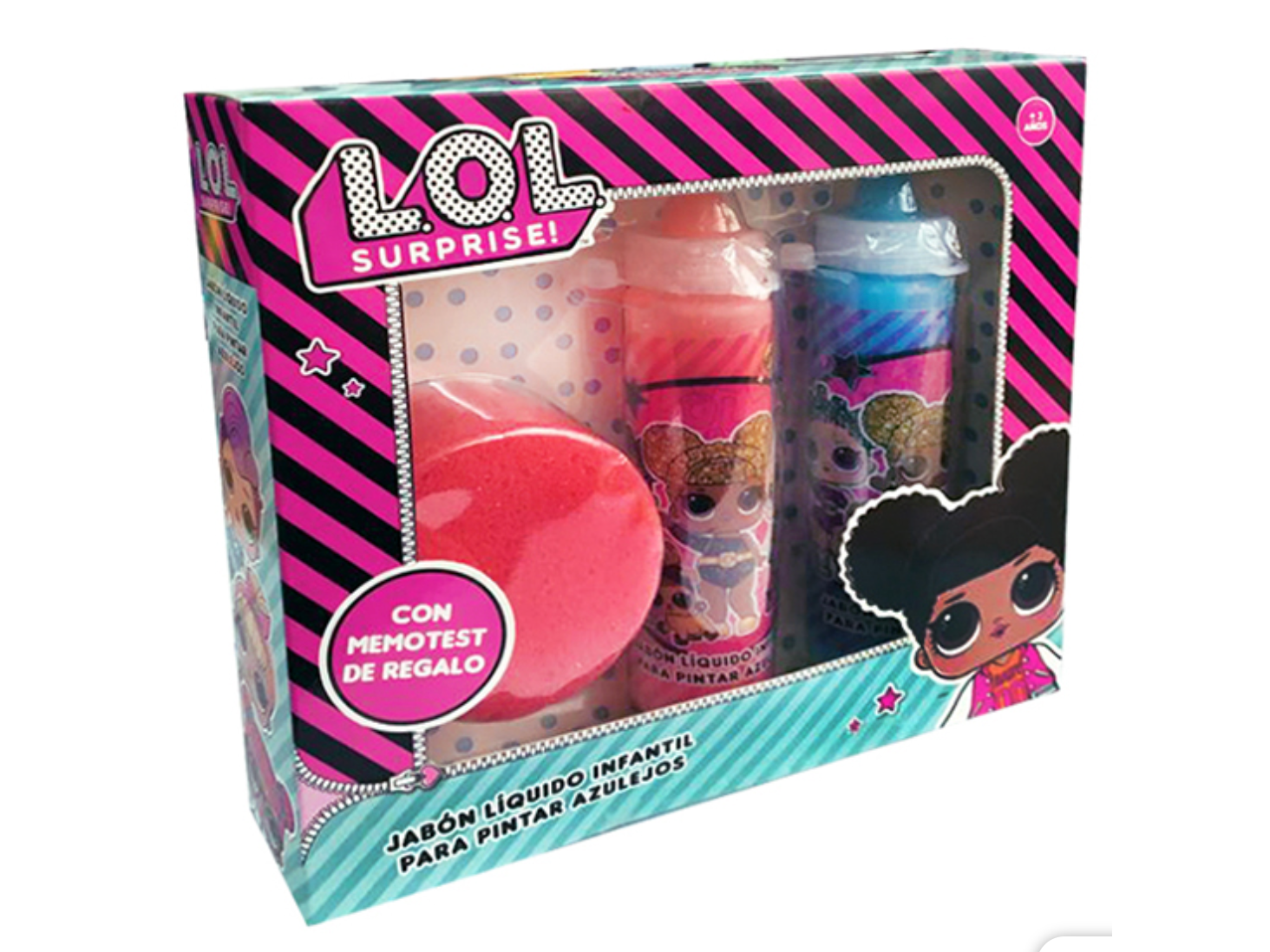 42684 - Jabon Liquido para Pintar Azulejos Lol -2 jabones + esponja de regalo!