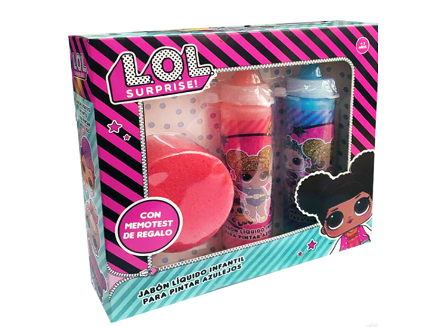 42684 - Jabon Liquido para Pintar Azulejos Lol -2 jabones + esponja de regalo!