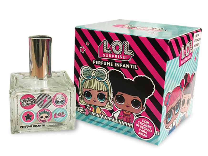 44138 - Perfume Lol x 50 ml. Con stickers de regalo para jugar!