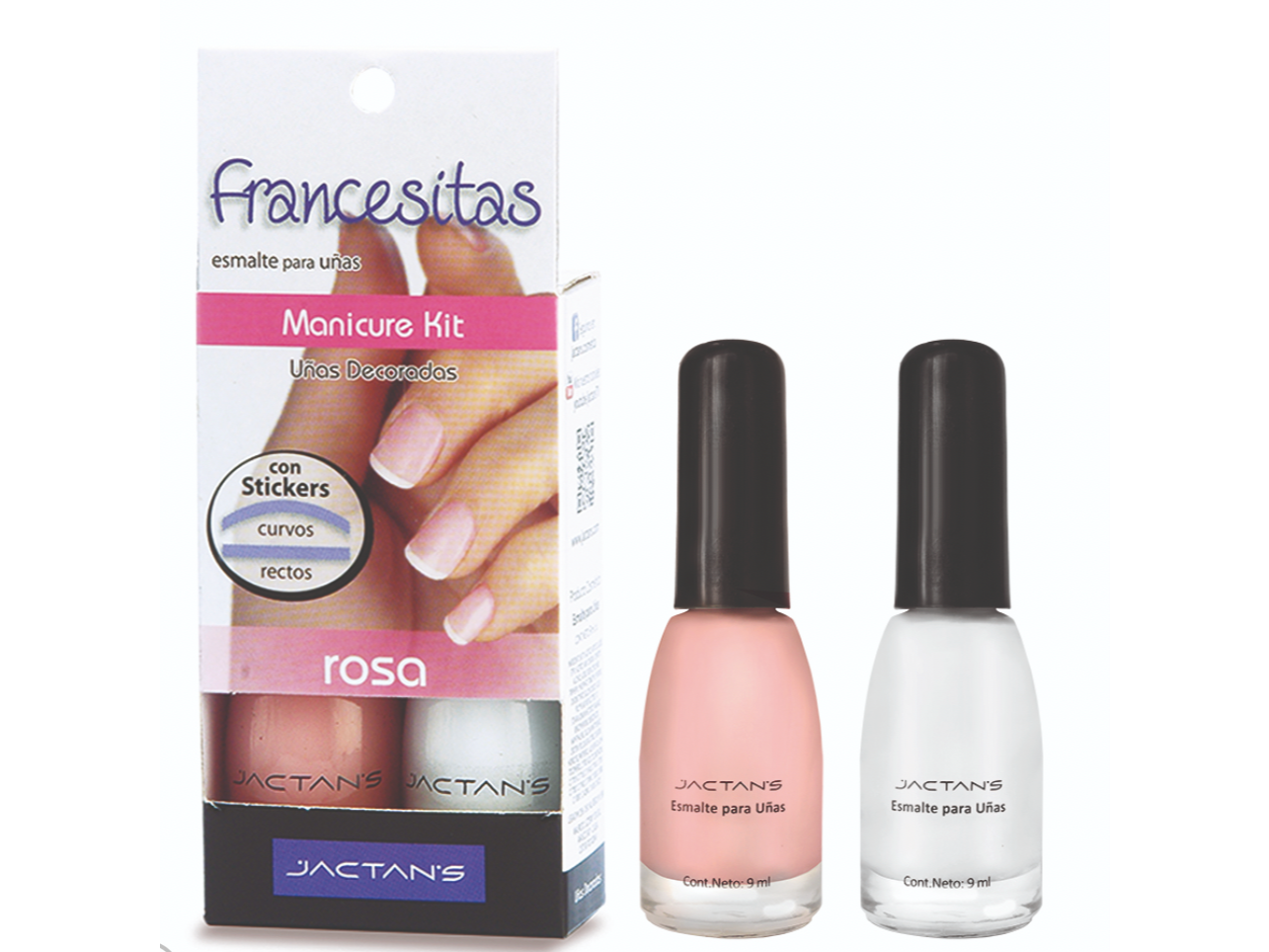 306 - KIT DE ESMALTE FRANCESITA ROSA
