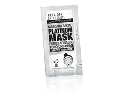 682 - PLATINUM MASK - MASCARA FACIAL POROS AFINADOS - EFECTO RADIANTE (Caramelera x 24 un)