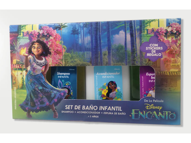 47726 - Set de baño inf shampoo+acondicionador+espuma de baño Encanto