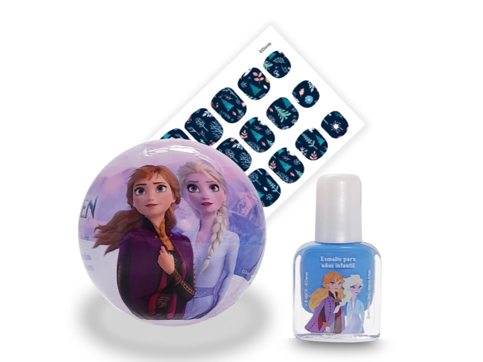 46651 Bola con Esmaltes Sorpesa + Sztickers FROZEN