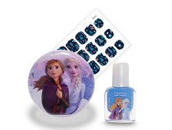 46651 Bola con Esmaltes Sorpesa + Sztickers FROZEN