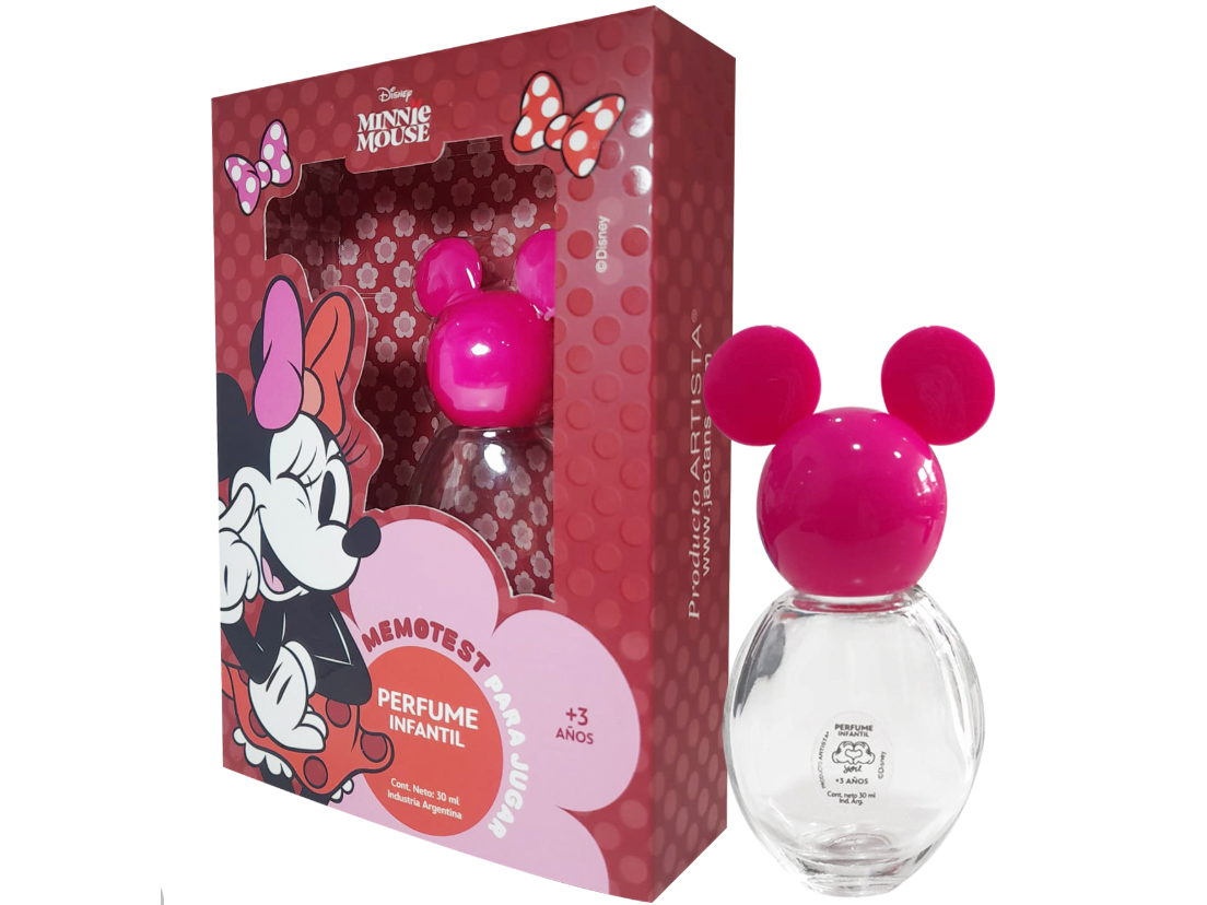 50730 PERFUME MINNIE OREJITAS ROSA X 30 ML