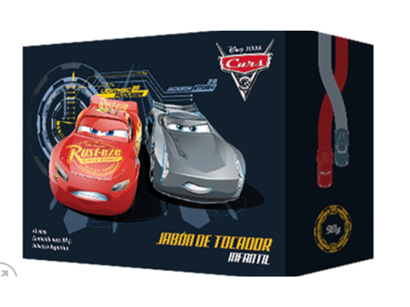 95392 Jabon de tocador X 90 gramos Cars